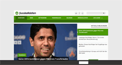 Desktop Screenshot of fussballdaten.de